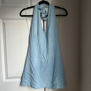 PacSun Light Blue Halter Dress – Size S